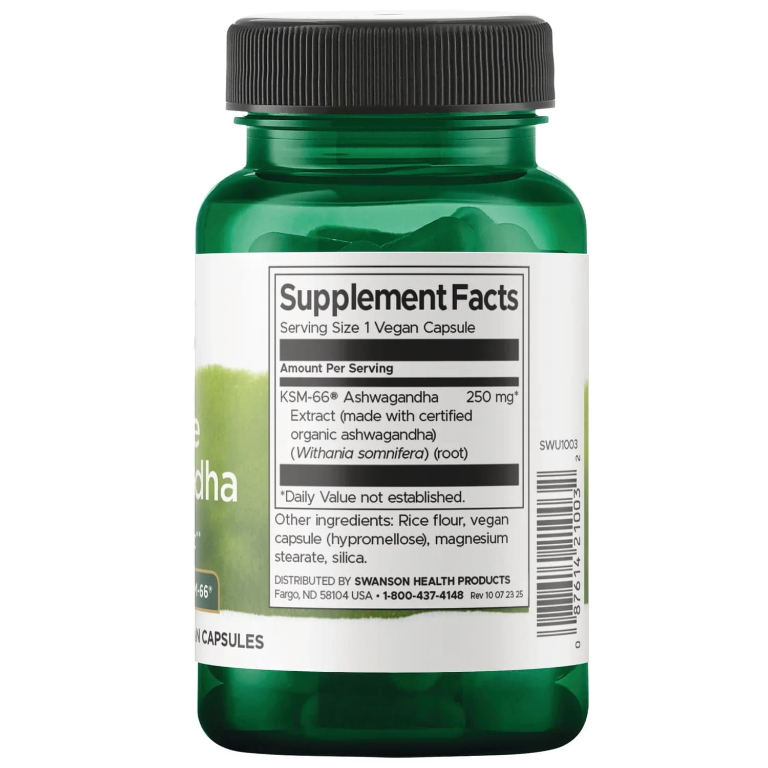 Swanson Ultimate Ashwagandha 250mg 60 Veggie Capsules in Pakistan
