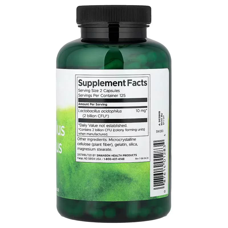 Swanson Lactobacillus Acidophilus 1 Billion CFU Capsules In Pakistan