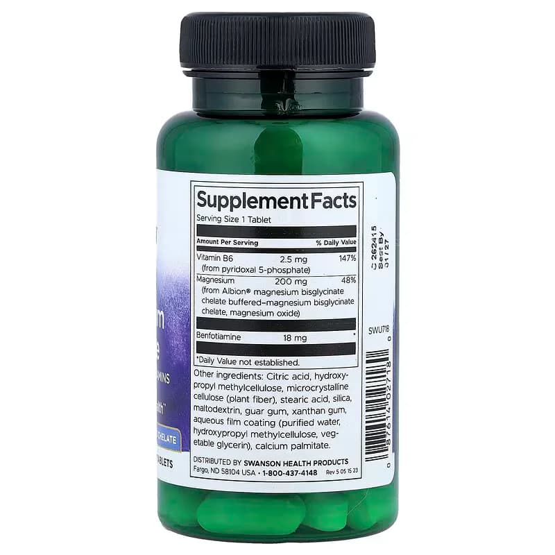 Swanson Magnesium Glycinate Activated B Vitamins Tablets Price In Pakistan