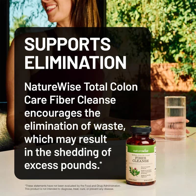 NatureWise Total Colon Care Fiber Cleanse Vegan Capsules in Pakistan