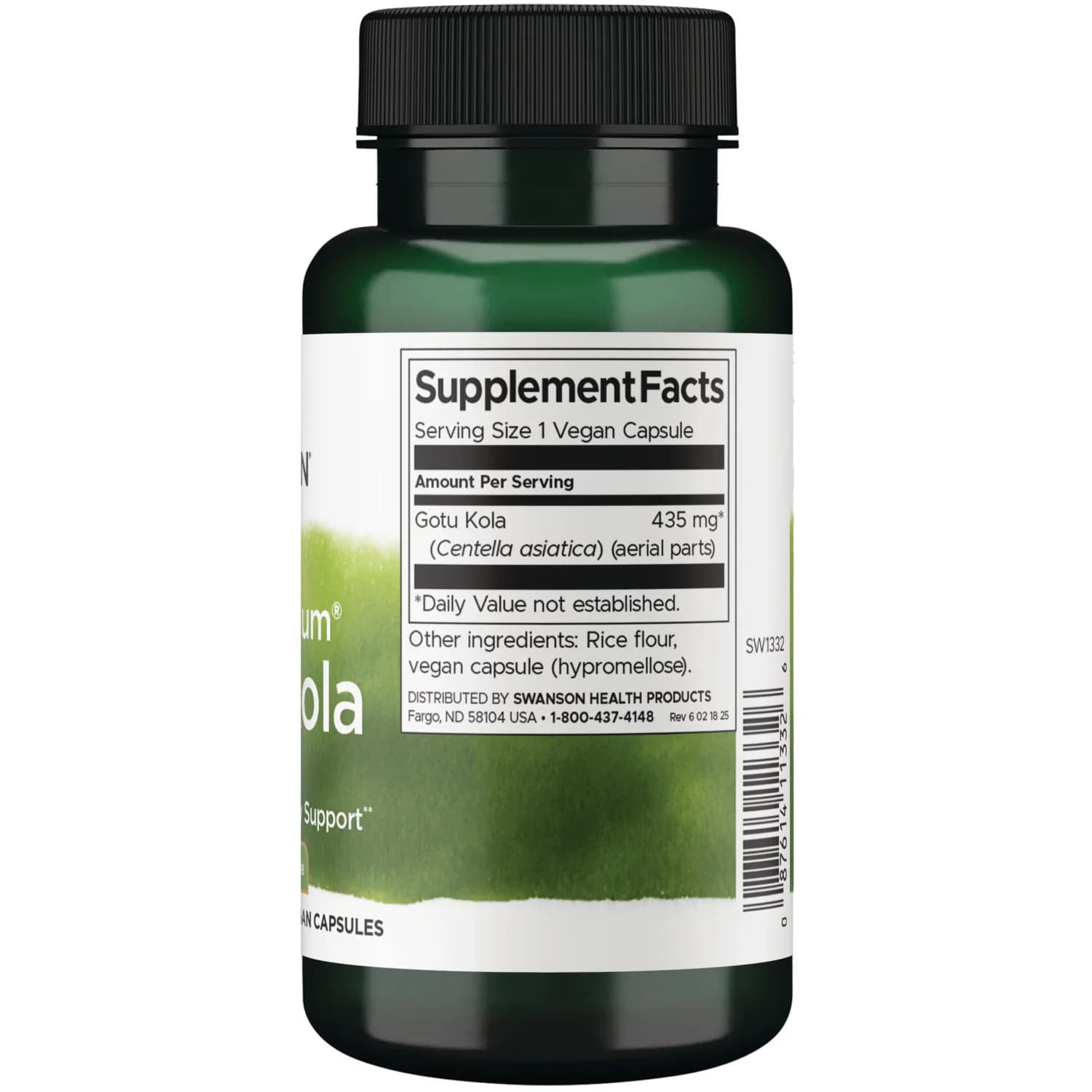 Swanson Gotu Kola 435mg 60 Capsules Price in Pakistan
