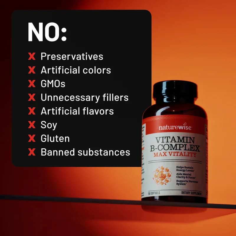NatureWise Vitamin B-Complex Max Vitality Vegan Capsules in Pakistan