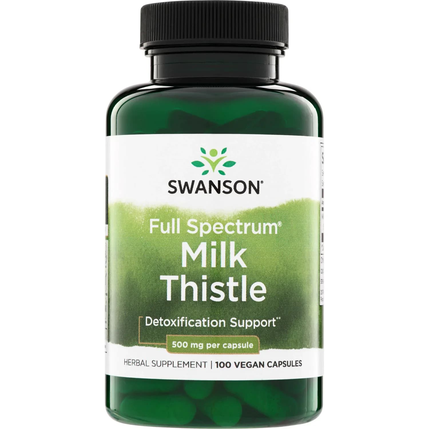Swanson Vitamins Full Spectrum Milk Thistle 30 Vegan Capsules