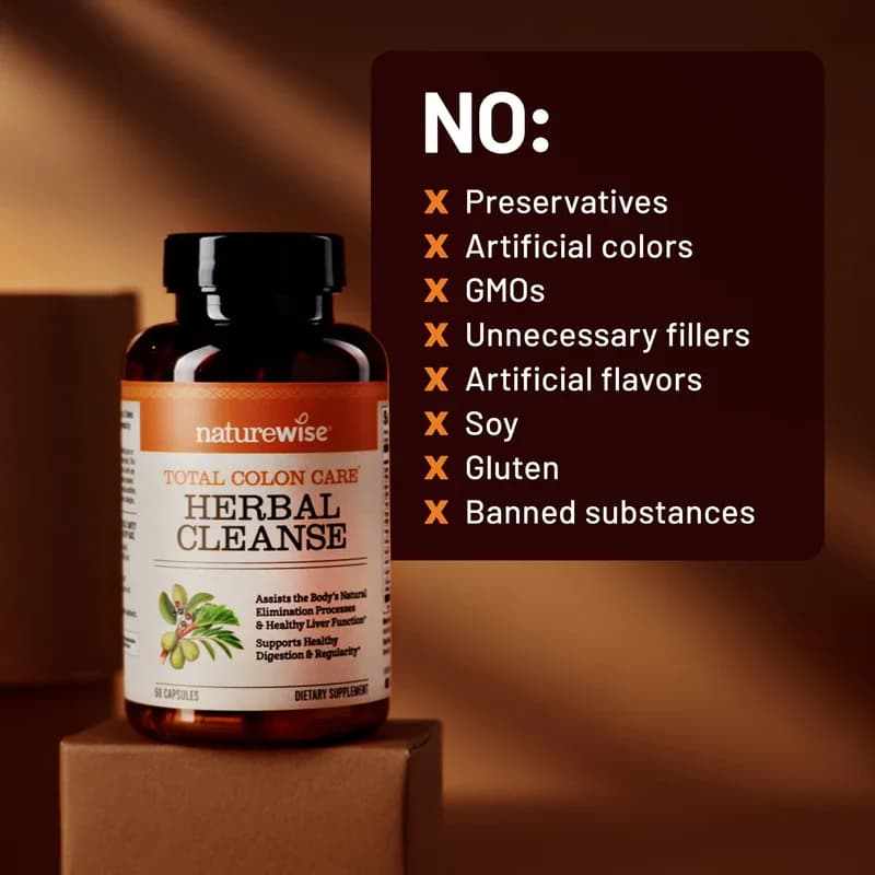 NatureWise Total Colon Care Herbal Cleanse Vegan Capsules in Pakistan