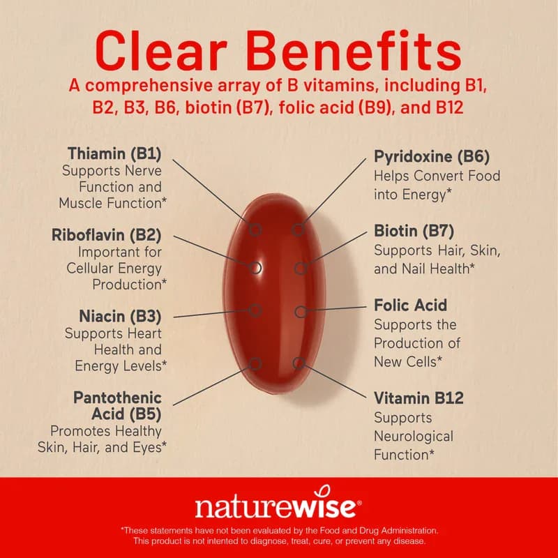 NatureWise Vitamin B-Complex Max Vitality Vegan Capsules in Pakistan