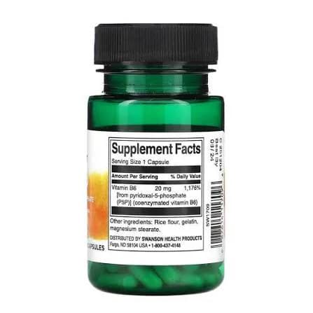 Swanson P-5-P 40mg 60 Capsules Price in Pakistan