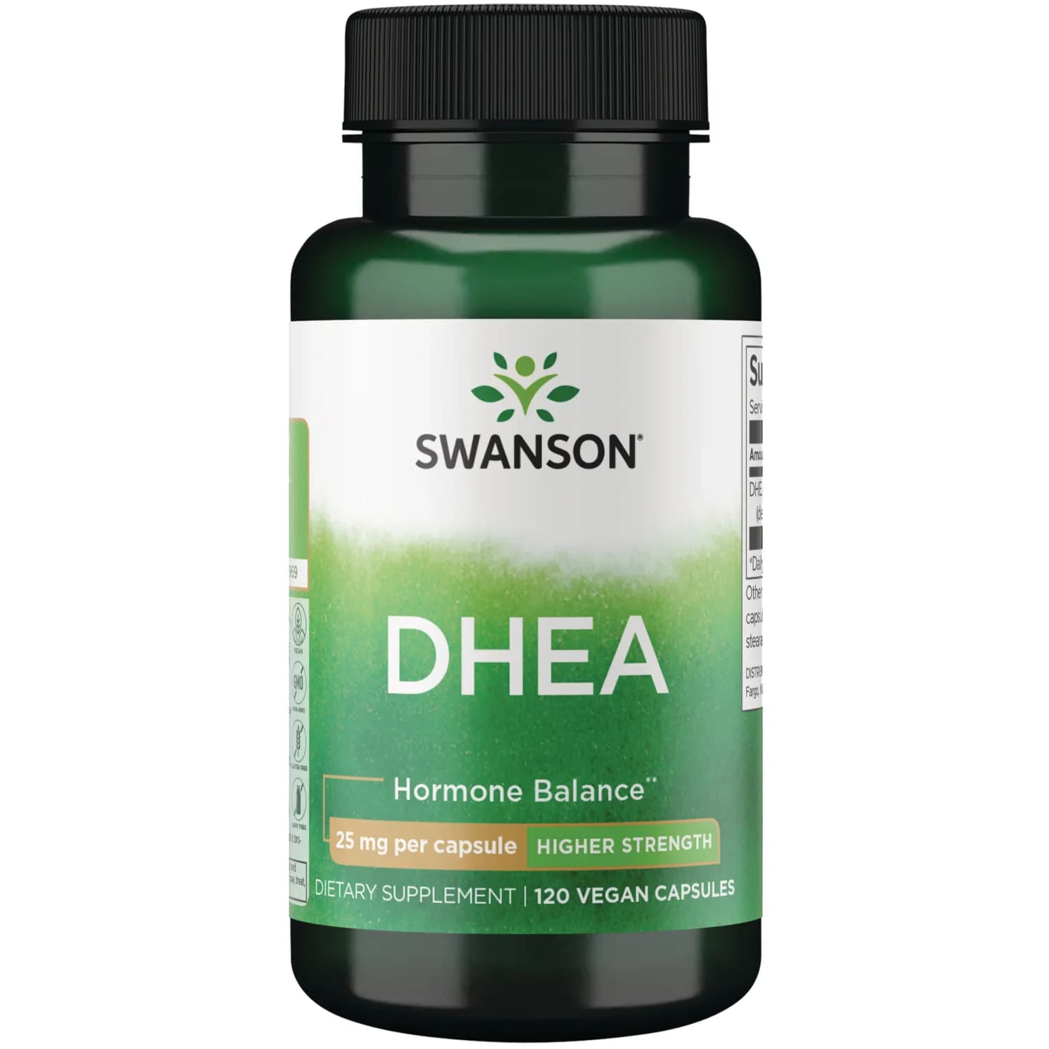 Swanson Vitamins DHEA 25mg Vegan Capsules
