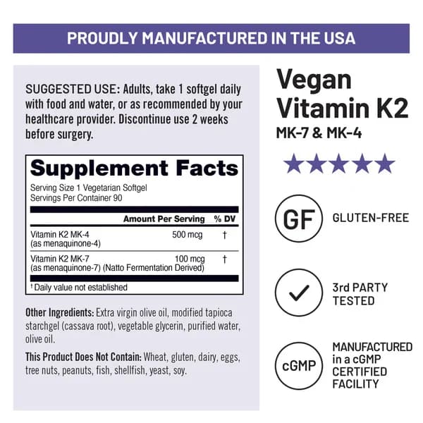 NatureWise Vegan Vitamin K2 MK-7 & MK-4 Softgels Price in Pakistan