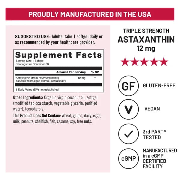 NatureWise Triple Strength Astaxanthin 12mg Softgels in Pakistan