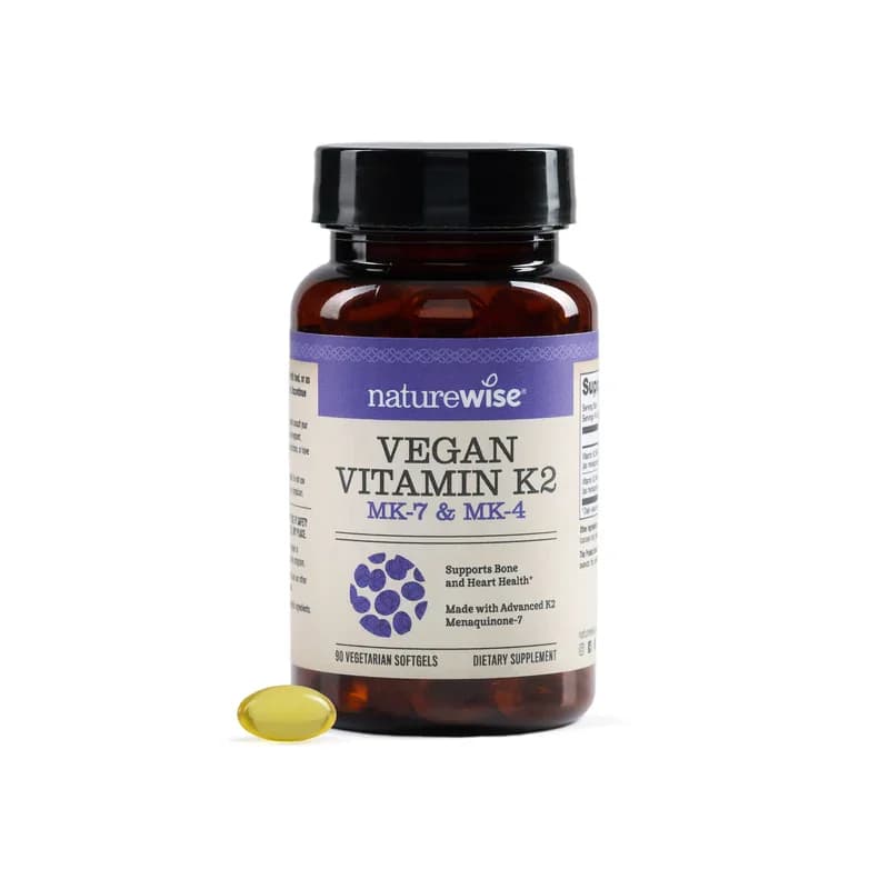 NatureWise Vegan Vitamin K2 MK-7 & MK-4 Softgels
