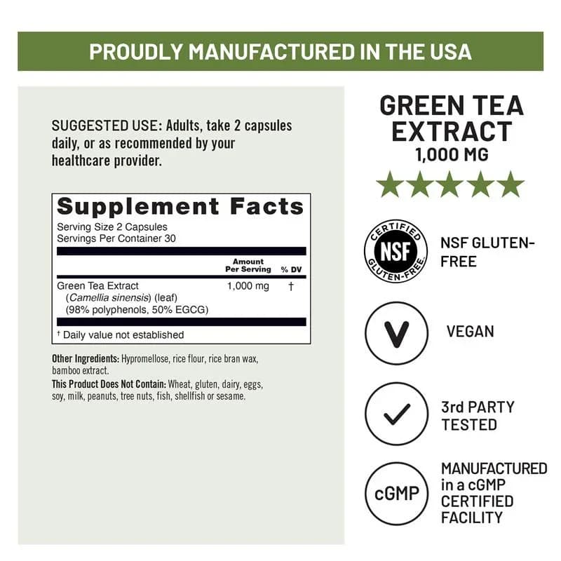 NatureWise Green Tea Extract 1000mg Capsules Price in Pakistan
