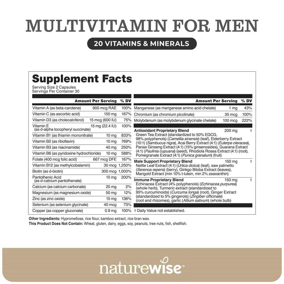 NatureWise Multivitamin for Men Capsules Price in Pakistan