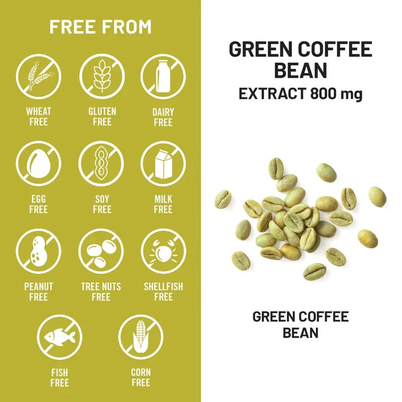 NatureWise Green Coffee Bean Extract 800mg Vegan Caps in Pakistan