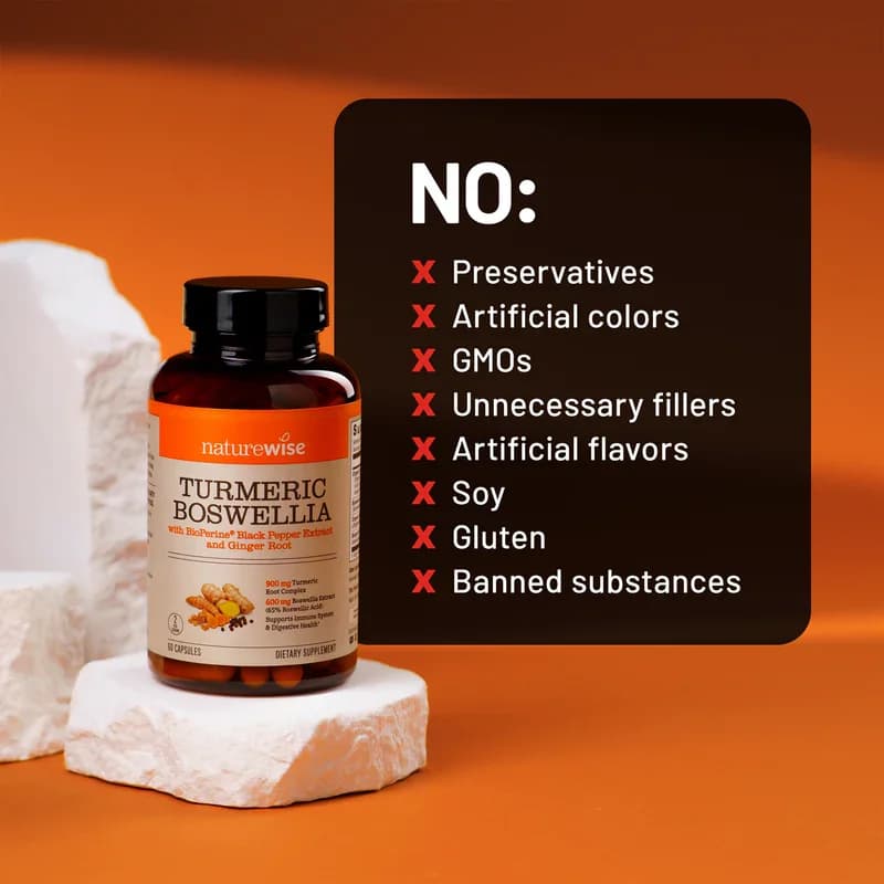 Premium NatureWise Turmeric Boswellia Capsules Price in Pakistan