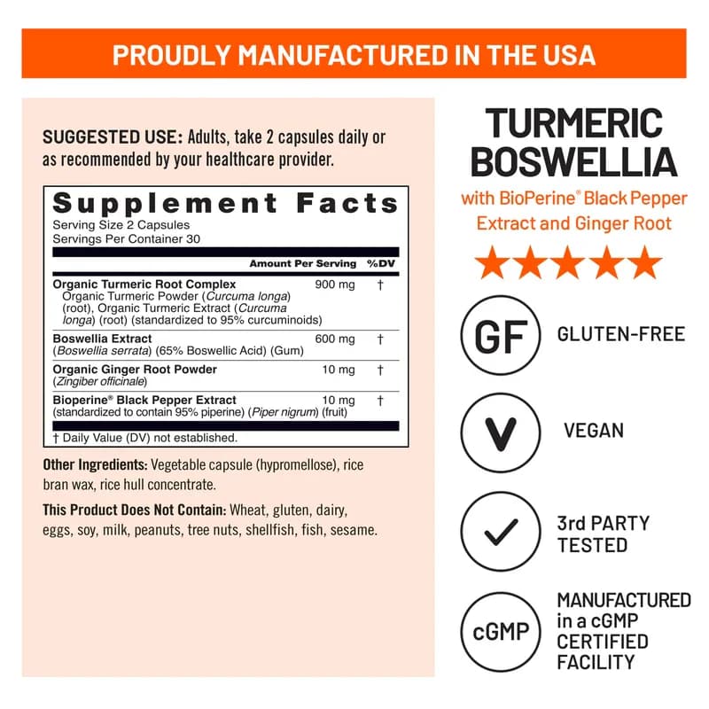 Premium NatureWise Turmeric Boswellia Capsules Price in Pakistan