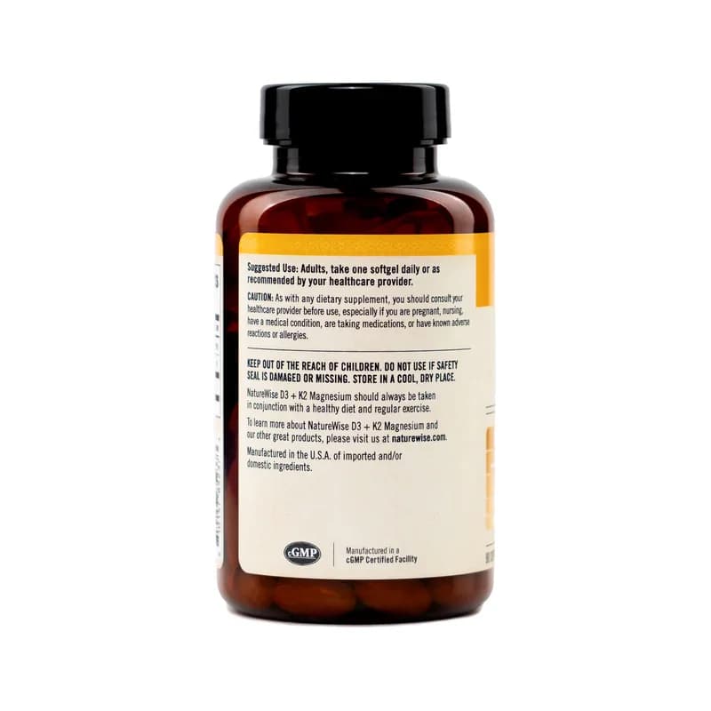 NatureWise D3 + K2 + Magnesium 30 Softgels