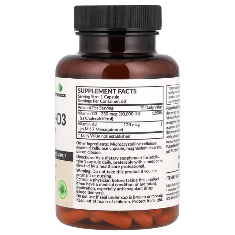 Futurebiotics K2 + D3 Capsules Price in Pakistan | Herbal Mart