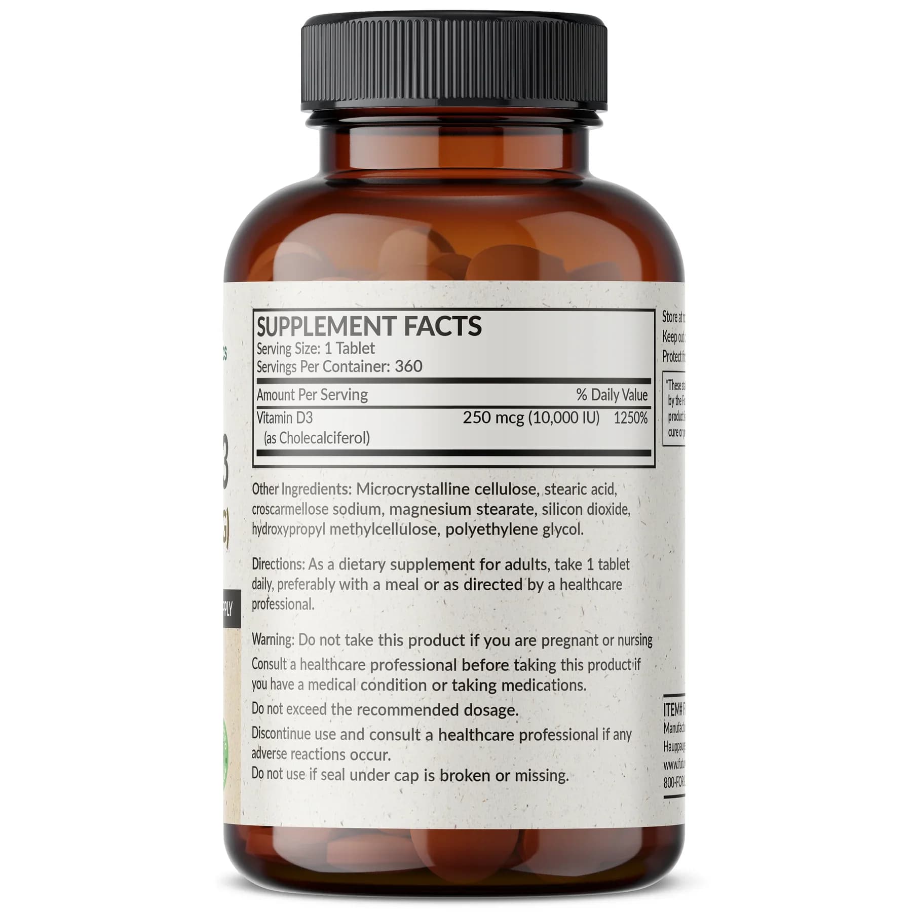 Buy Futurebiotics Vitamin D3 10000 IU Tablets Price in Pakistan