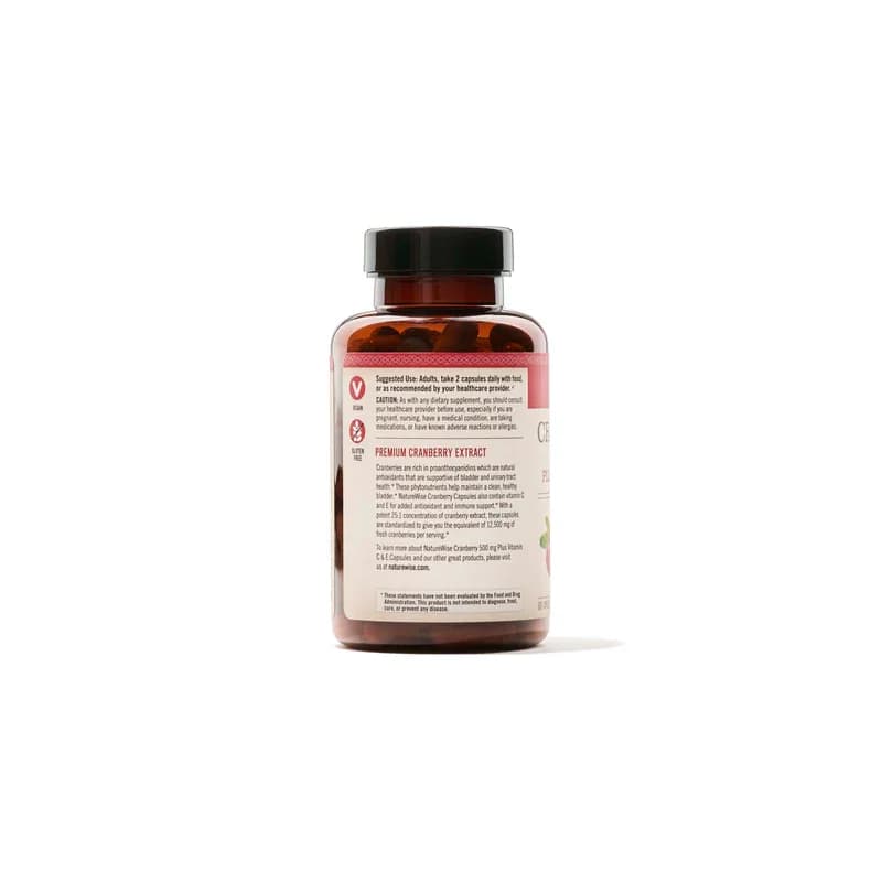 NatureWise Cranberry 500mg + Vitamin C & E Capsules in Pakistan
