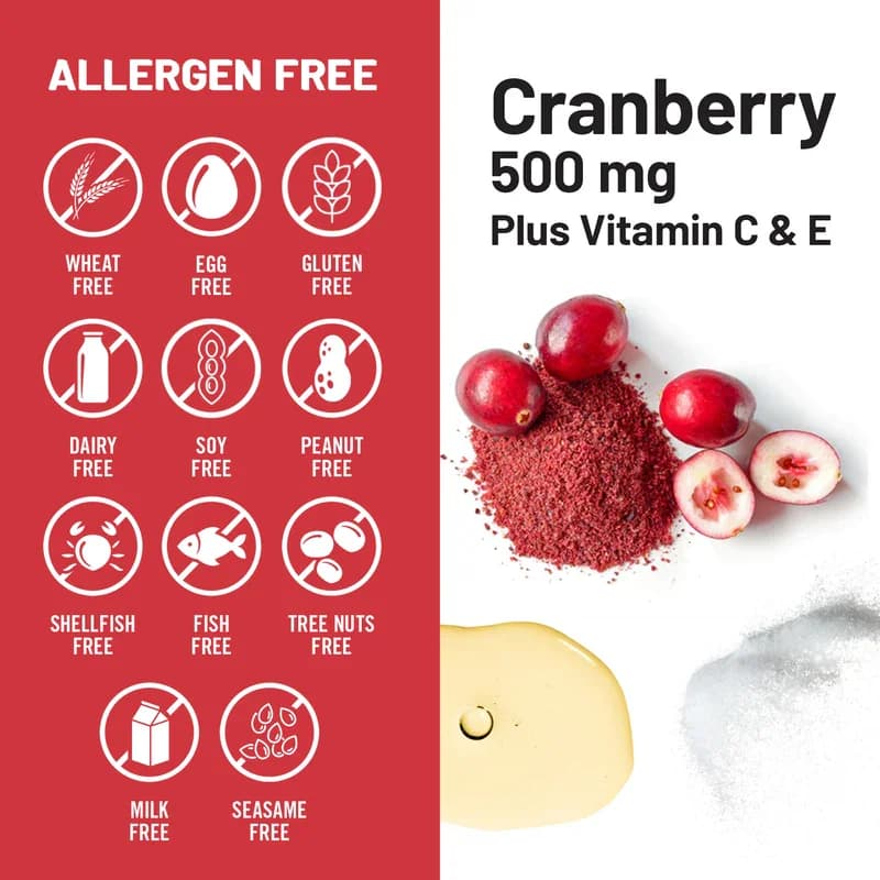 NatureWise Cranberry 500mg + Vitamin C & E Capsules in Pakistan