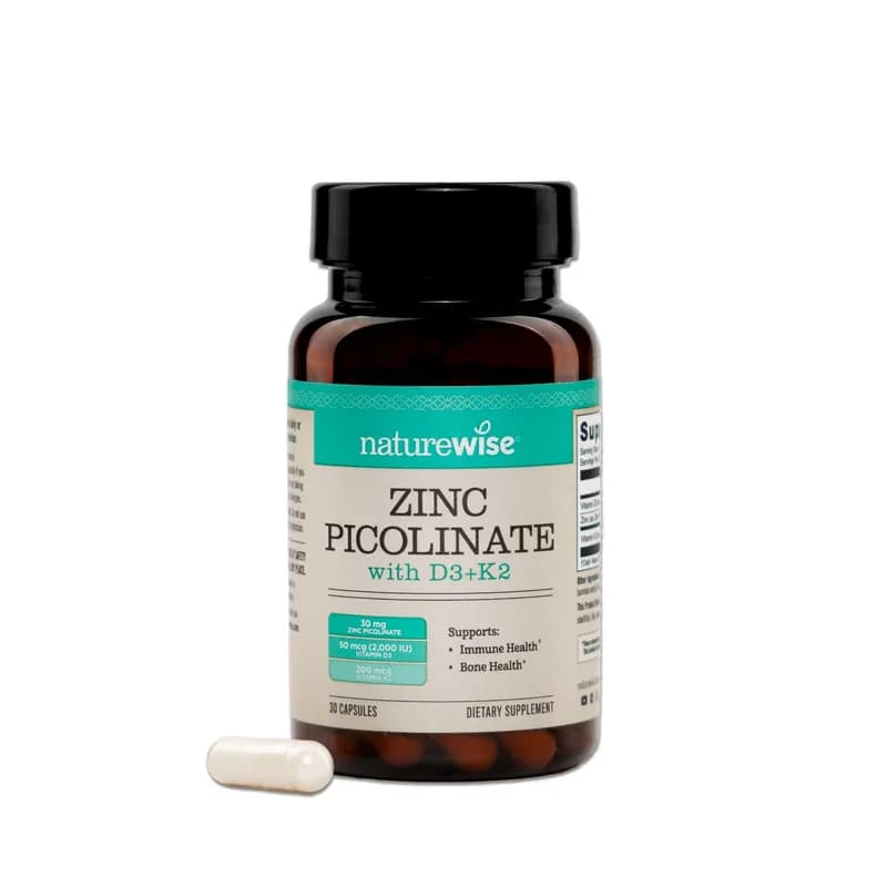 NatureWise Zinc Picolinate with D3 + K2 30 Capsules in Pakistan