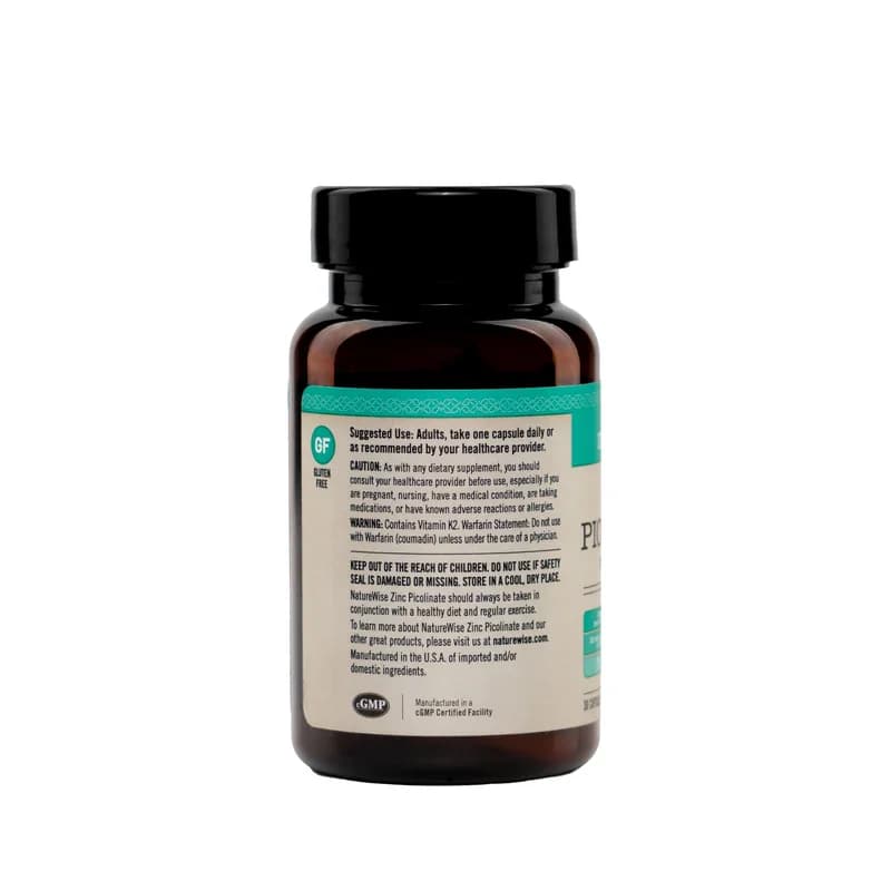 NatureWise Zinc Picolinate with D3 + K2 30 Capsules in Pakistan