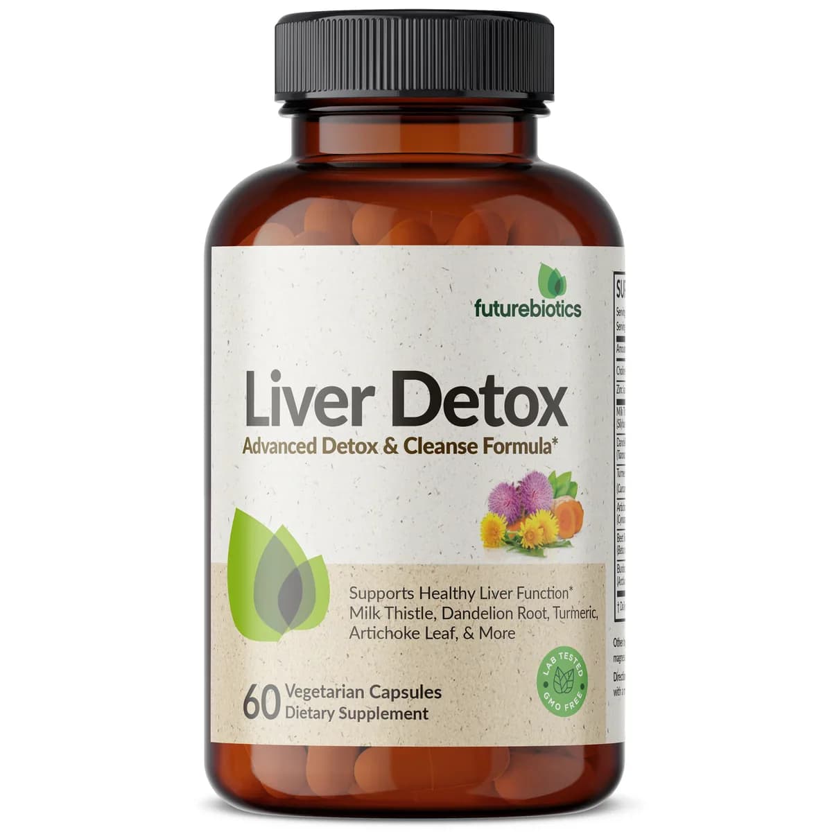 Futurebiotics Liver Detox Advanced Detox & Cleanse Formula Vegetarian Capsules