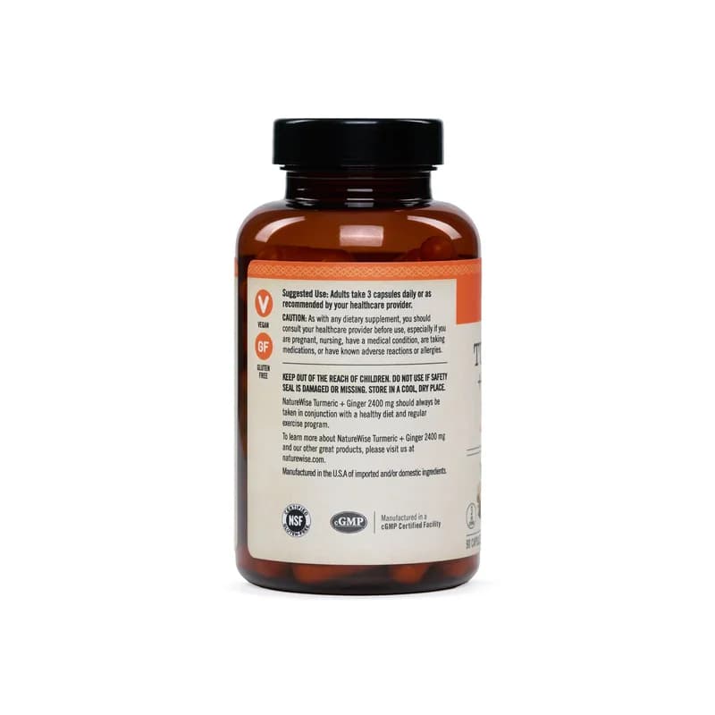 NatureWise Turmeric + Ginger 2400mg Capsules Price in Pakistan