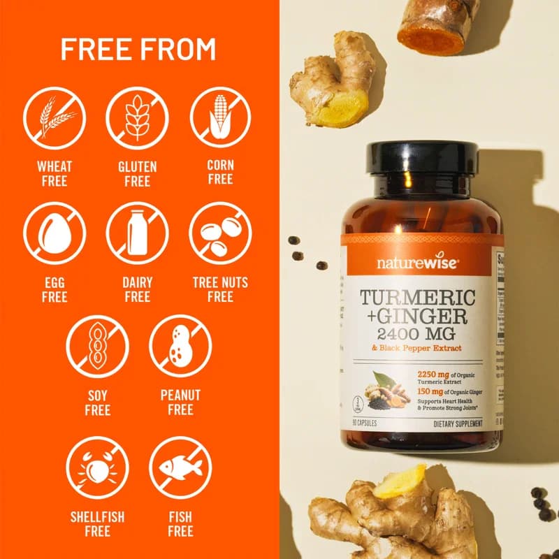 NatureWise Turmeric + Ginger 2400mg Capsules Price in Pakistan