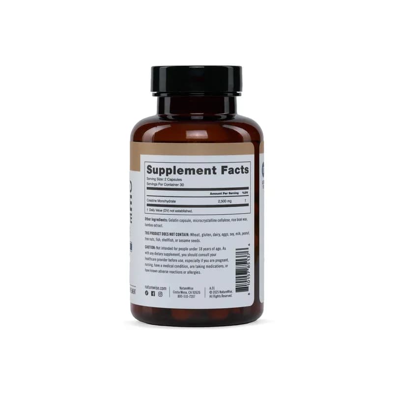NatureWise Micronized Creatine Monohydrate 2.6 g Capsules in Pakistan