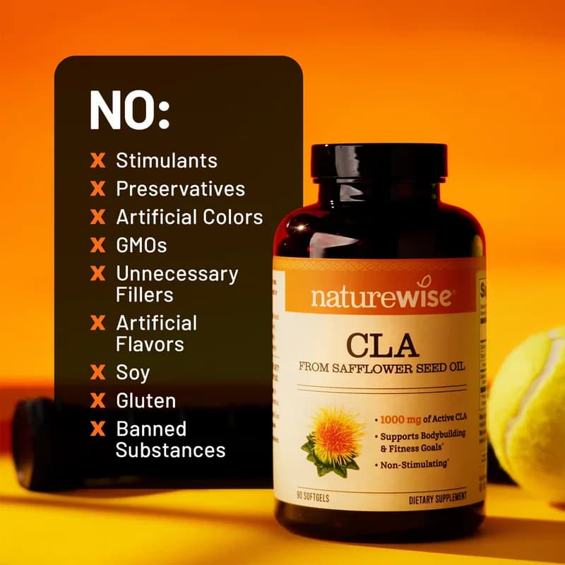 NatureWise CLA from Safflower Seed Oil 1000mg Softgels in Pakistan