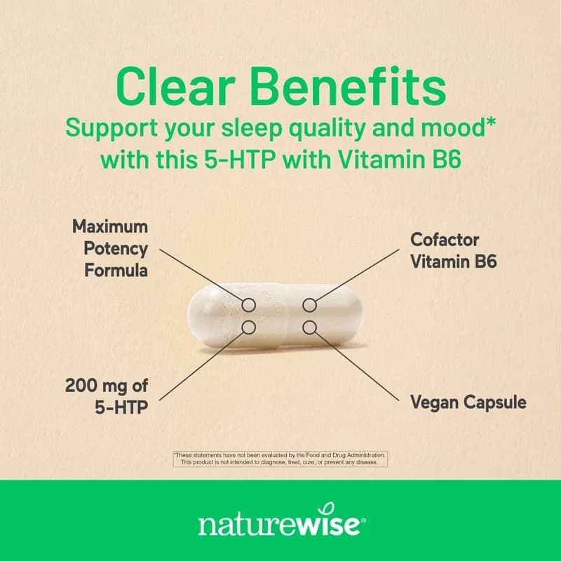 NatureWise 5-HTP Plus+ 200mg Vegetarian Capsules Price in Pakistan
