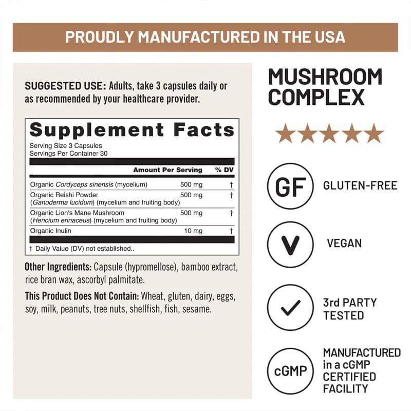 Truested NatureWise Mushroom Complex Capsules Price in Pakistan