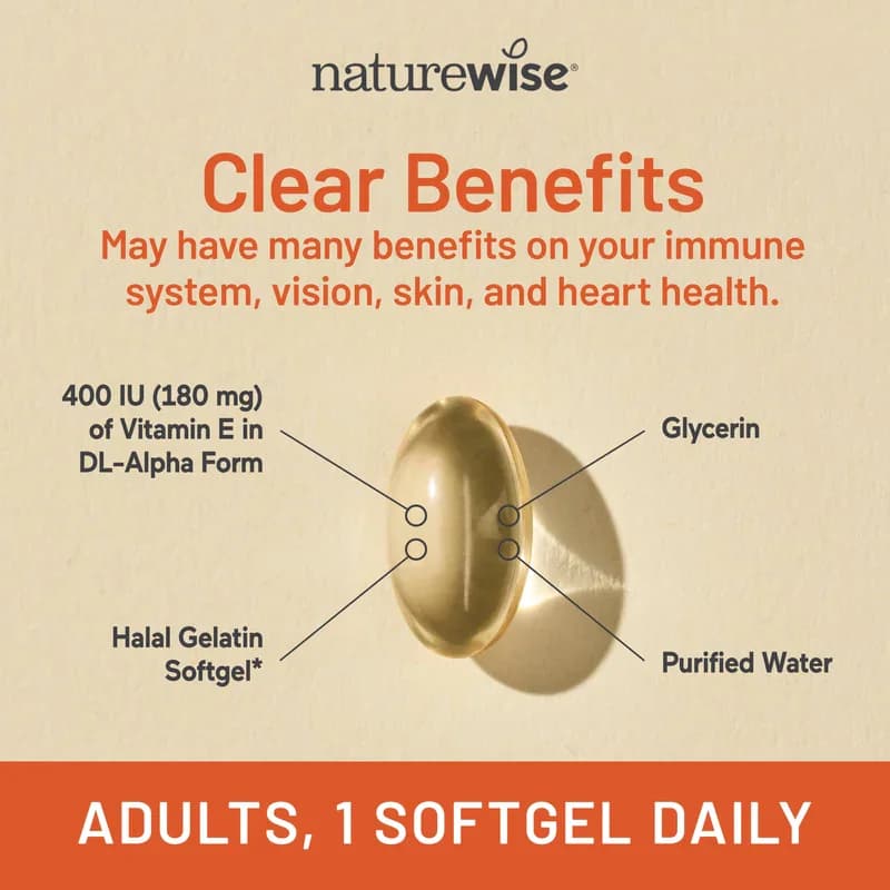 Organic NatureWise Vitamin E 400IU Softgels Price in Pakistan
