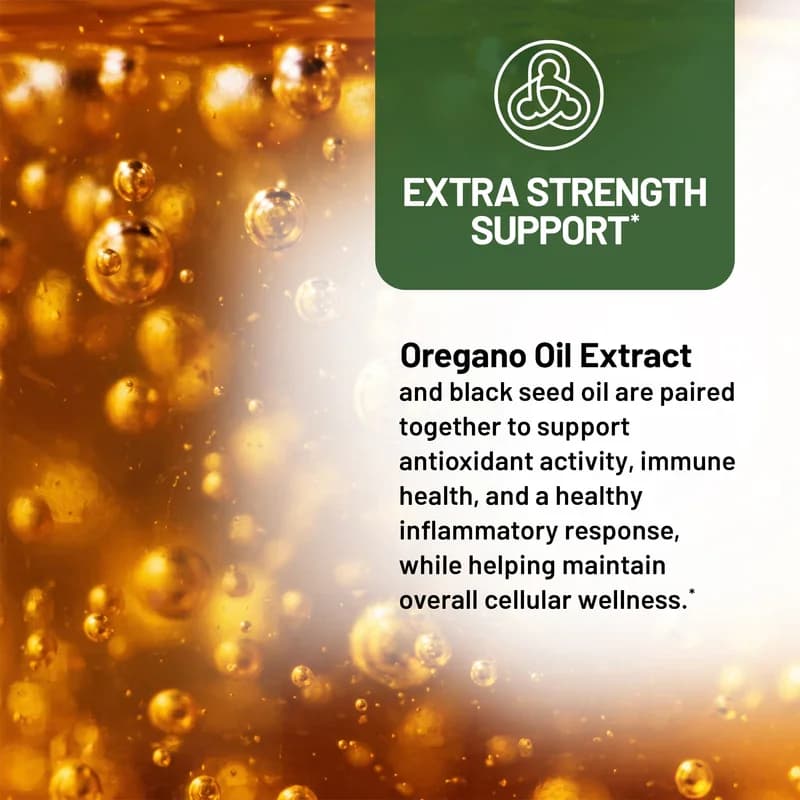 NatureWise Vegan Oil of Oregano with Black Seed Oil Softgels