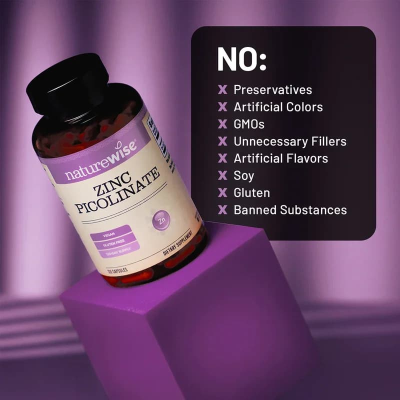 Herbal NatureWise Zinc Picolinate Vegan Capsules Price in Pakistan