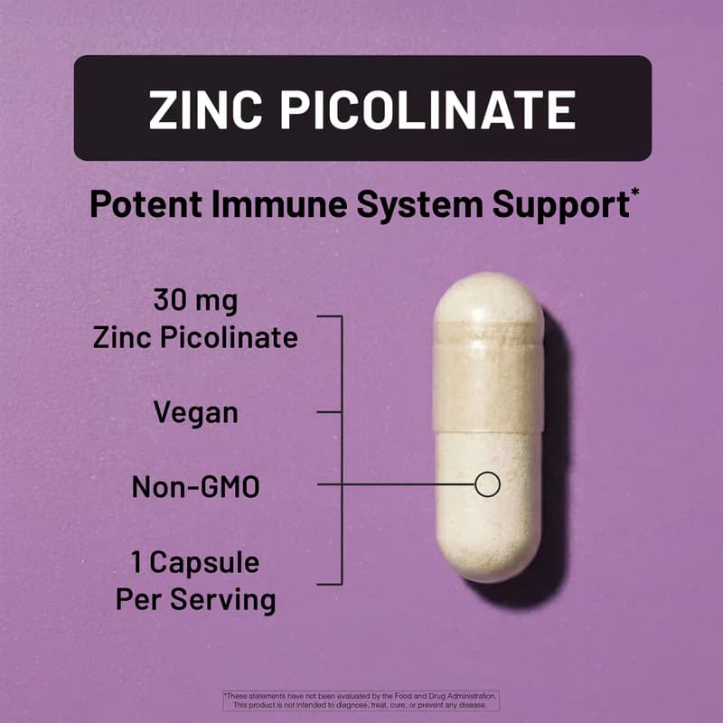 Herbal NatureWise Zinc Picolinate Vegan Capsules Price in Pakistan
