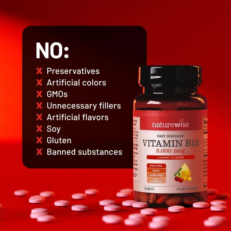NatureWise Fast Dissolve Vitamin B12 3000mcg Tablets in Pakistan