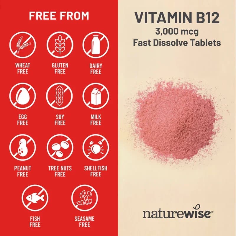 NatureWise Fast Dissolve Vitamin B12 3000mcg Tablets in Pakistan