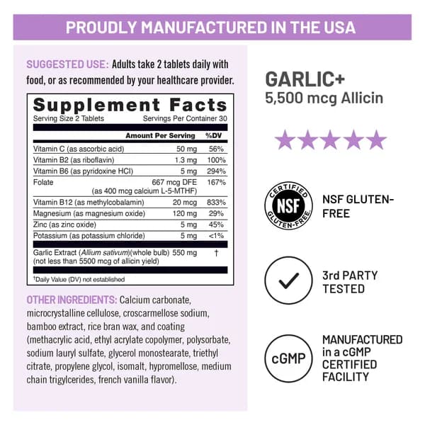 Herbal NatureWise Allicin Garlic+ 5500mcg Tablets Price in Pakistan