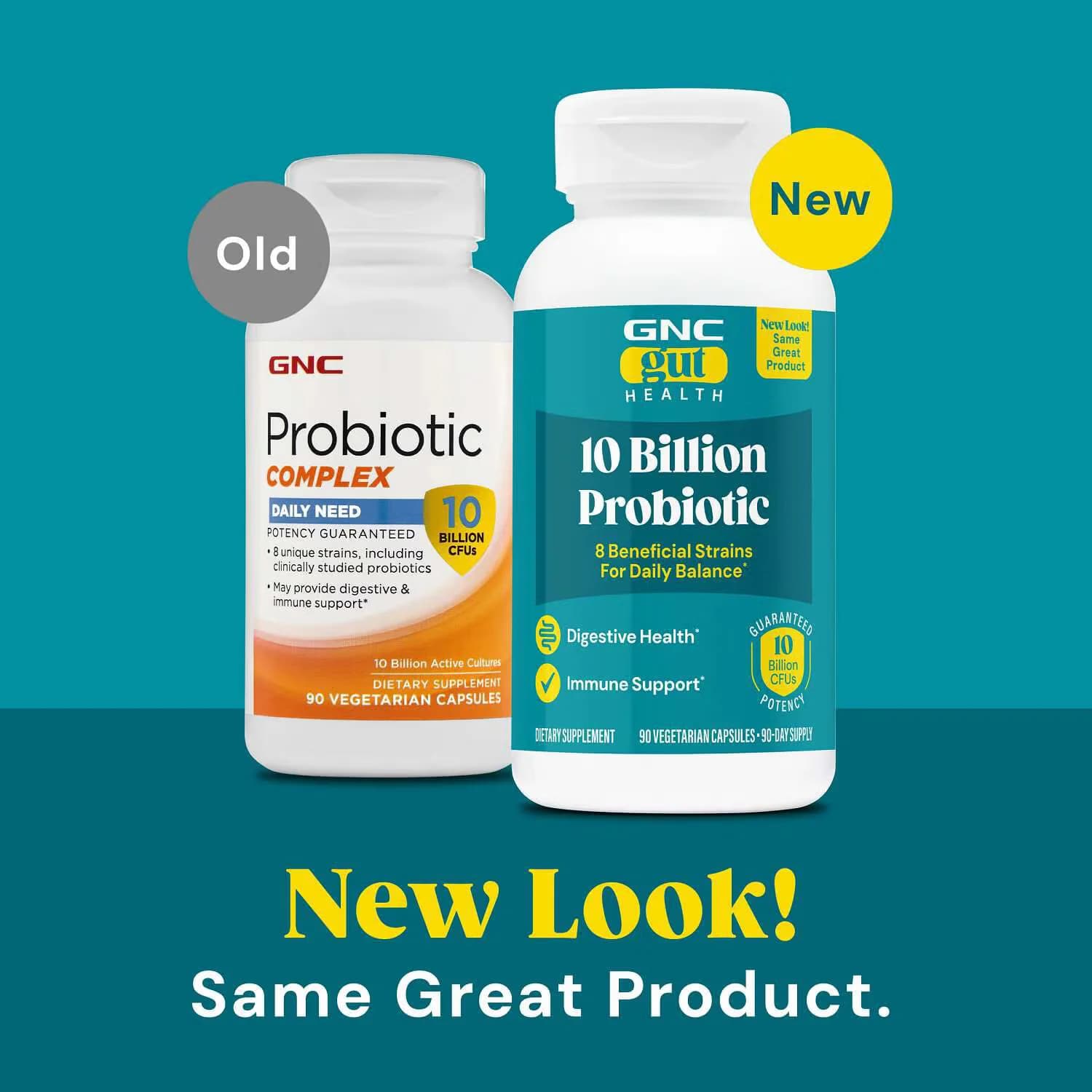 GNC Probiotic Complex Daily Need - 10 Billion CFUs - 90 Capsules