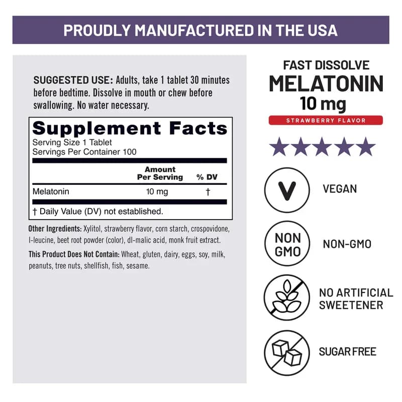 NatureWise Fast Dissolve Melatonin 5mg Tablets Price in Pakistan
