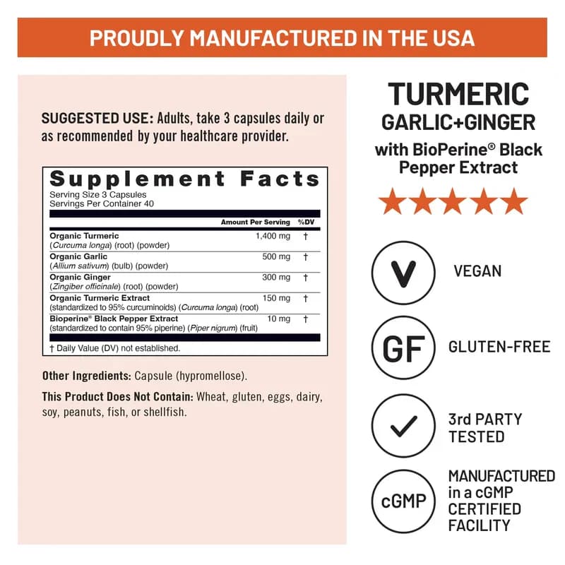 NatureWise Turmeric Garlic + Ginger Capsules Price in Pakistan