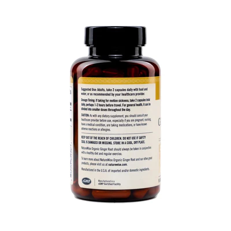 NatureWise Organic Ginger Root 1200mg Capsules Price in Pakistan