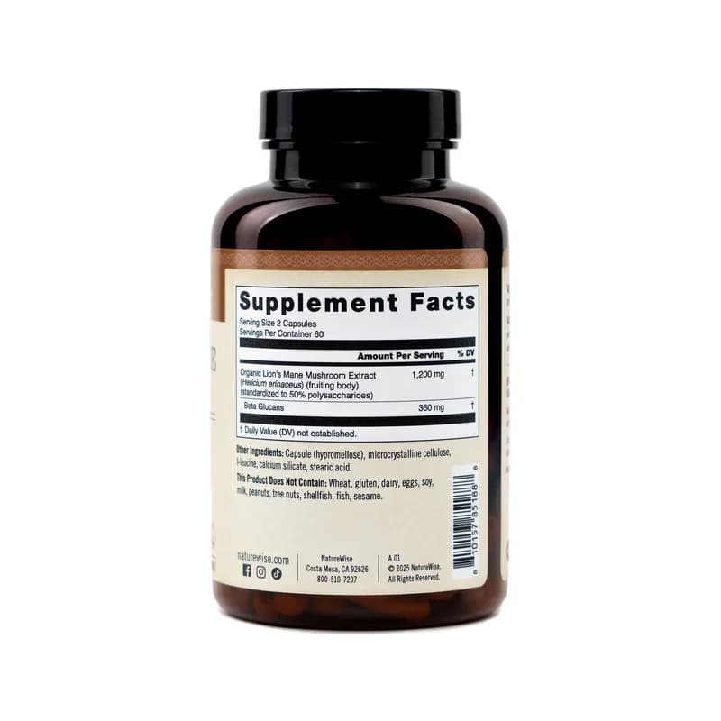 NatureWise Lion's Mane Mushroom Extract Capsules Price in Pakistan