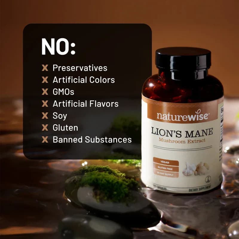 NatureWise Lion's Mane Mushroom Extract Capsules Price in Pakistan