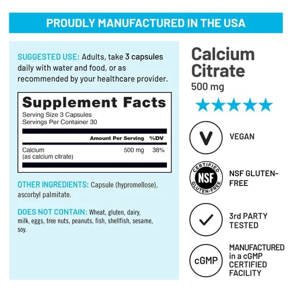 Herbal NatureWise Calcium Citrate Capsules Price in Pakistan