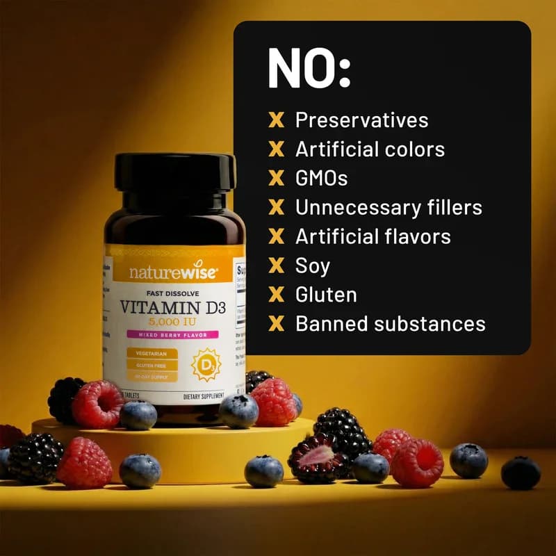 NatureWise Fast Dissolve Vitamin D3 5000 IU Tablets Price in Pakistan