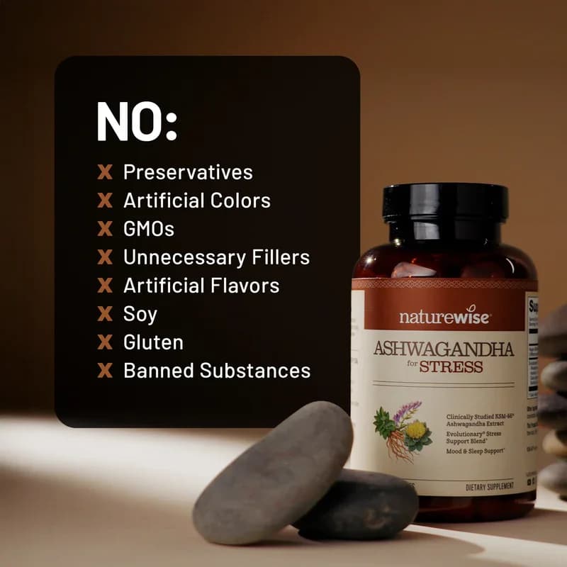 NatureWise Ashwagandha for Stress Vegan Capsules Price in Pakistan