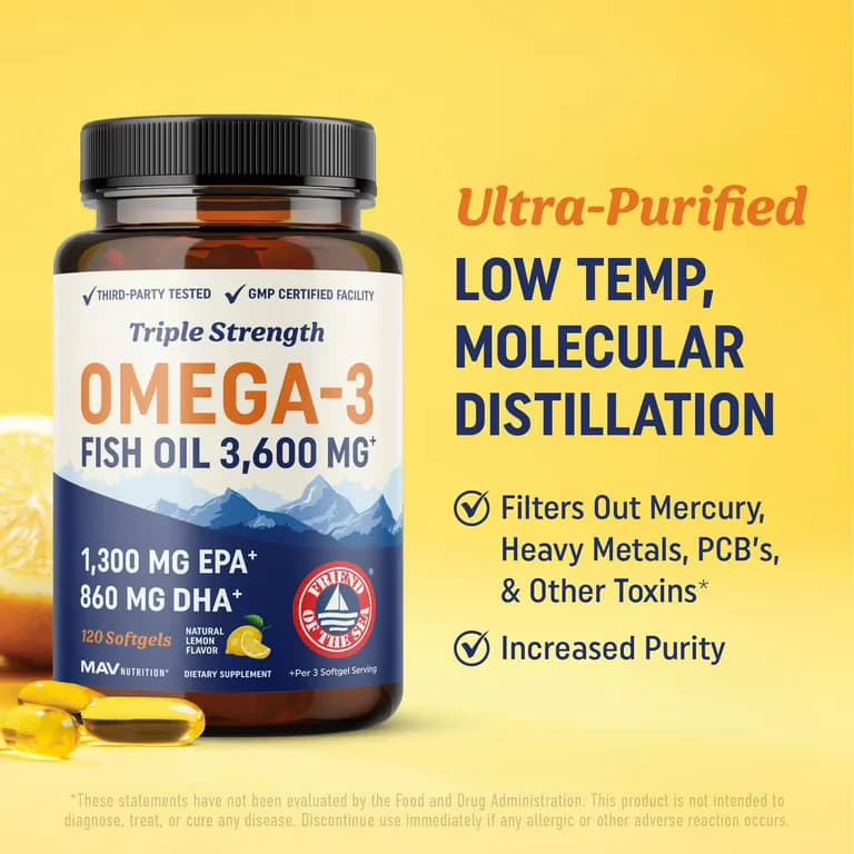 Mav Nutrition Triple Strength Omega 3 Fish Oil in Pakistan